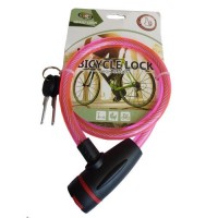 Замок велосипедный KIHUU LOCK 187, 12*80 тросовый, 2 ключа