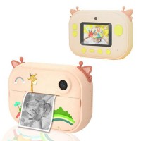 Детский фотоаппарат мгновенной печати 2, Giraffe с поддержкой microSD card, 3Y+