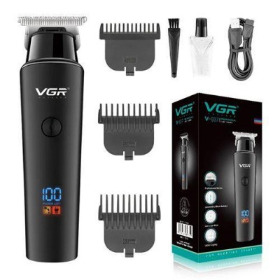 Машинка (триммер) для стрижки волос VGR V-937, Professional, 3 насадки, STRONG BATTERY, LED Display