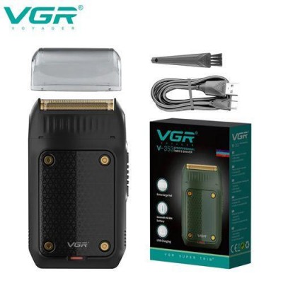 Электробритва VGR V-353 BLACK шейвер для сухого и влажного бритья, Waterproof