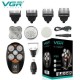 Мужской набор VGR V-316 5 в 1 для ухода за лицом, электробритва Waterproof IPX5, триммер для носа, бороды, LED