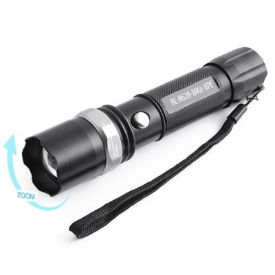 Фонарь Police 8626-Bike-XPE, ЗУ 220V/12V, 1х18650, zoom, велокрепление, Box
