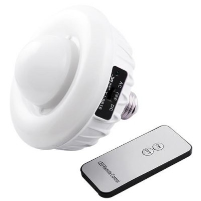 Фонарь лампа Luxury 9816, 20+24SMD, пульт Д/У, E27, встроенный аккумулятор