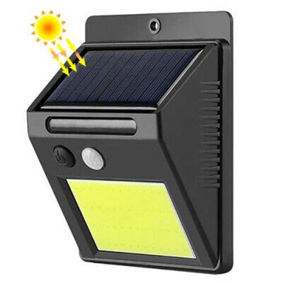 Настенный уличный светильник SH-1605-COB, 1x18650,  PIR, CDS, солнечная батарея
