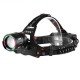 Фонарь налобный NIGHT VISION FLUORESCENCE SY-8087 1 РЕЖИМ PM10-TG, 2x18650, signal light, ЗУ Type-C, zoom, Box