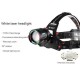 Фонарь налобный NIGHT VISION FLUORESCENCE SY-8087 1 РЕЖИМ PM10-TG, 2x18650, signal light, ЗУ Type-C, zoom, Box
