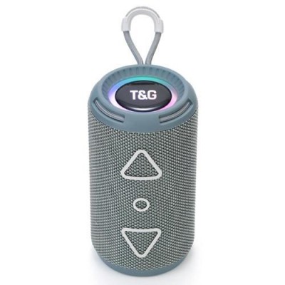 Bluetooth-колонка TG656 с RGB ПОДСВЕТКОЙ, speakerphone, радио, grey