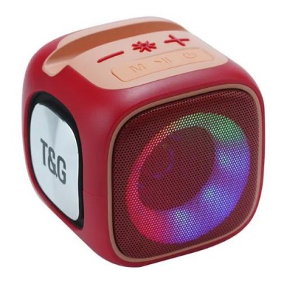 Bluetooth-колонка TG359 с RGB ПОДСВЕТКОЙ, speakerphone, радио, red