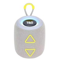 Bluetooth-колонка TG655 с RGB ПОДСВЕТКОЙ, speakerphone, радио, grey