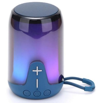 Bluetooth-колонка TG652 с RGB ПОДСВЕТКОЙ, speakerphone, радио, blue