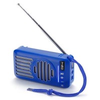 Bluetooth-колонка TG368, speakerphone, радио, солнечная батарея, blue