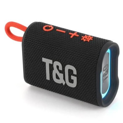 Bluetooth-колонка TG396 с RGB ПОДСВЕТКОЙ, speakerphone, радио, black