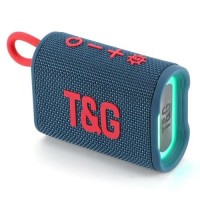 Bluetooth-колонка TG396 с RGB ПОДСВЕТКОЙ, speakerphone, радио, blue