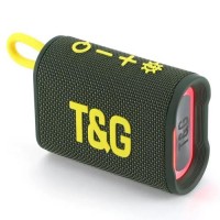 Bluetooth-колонка TG396 с RGB ПОДСВЕТКОЙ, speakerphone, радио, green