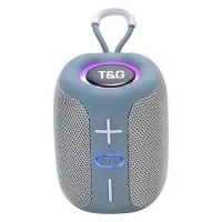 Bluetooth-колонка TG658 с RGB ПОДСВЕТКОЙ, speakerphone, радио, grey