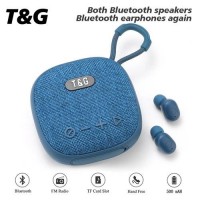 Bluetooth-колонка с наушниками TG813, c функцией speakerphone, радио, blue