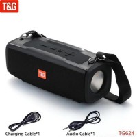 Bluetooth-колонка TG624 с RGB ПОДСВЕТКОЙ, speakerphone, радио, black