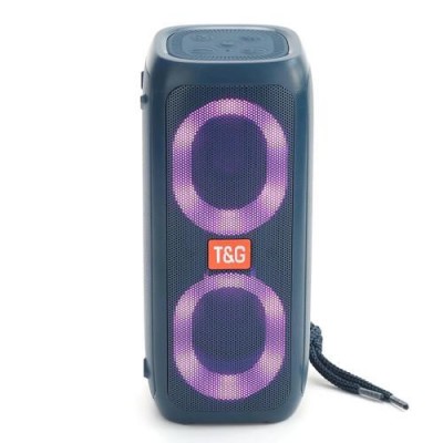 Bluetooth-колонка TG333 с RGB ПОДСВЕТКОЙ, speakerphone, радио, blue