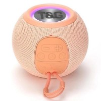 Bluetooth-колонка TG337 с RGB ПОДСВЕТКОЙ, speakerphone, радио, pink