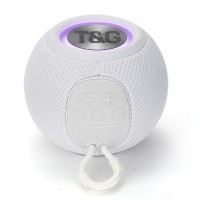 Bluetooth-колонка TG337 с RGB ПОДСВЕТКОЙ, speakerphone, радио, white