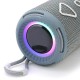 Bluetooth-колонка TG656 с RGB ПОДСВЕТКОЙ, speakerphone, радио, grey