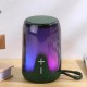 Bluetooth-колонка TG652 с RGB ПОДСВЕТКОЙ, speakerphone, радио, green