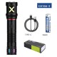 Фонарь PLD-CA166-3 1 РЕЖИМ WHITE LASER LED PM10-TG, 1х18650, индикация заряда, ЗУ Type-C, zoom, Box