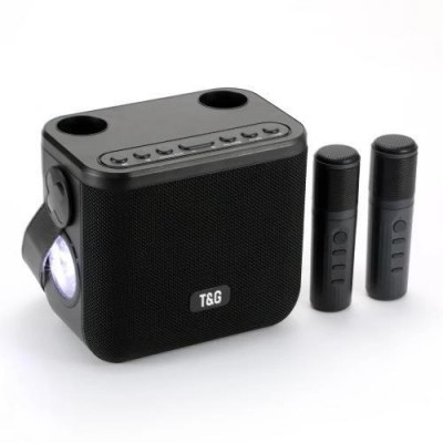 Bluetooth-колонка TG545DK, c функцией speakerphone, радио, black, 2 микрофона, фонарь