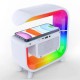 Light Sound Machine G30, RGB ночник, часы, беспроводная зарядка, Bluetooth колонка