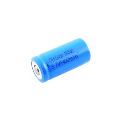 Аккумулятор 16340, 1400mAh, синий