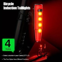 Велофонарь LEADBIKE LD77-LS-4LED с лазерной разметкой, waterproof, Li-Ion  аккумулятор, ЗУ Type-C