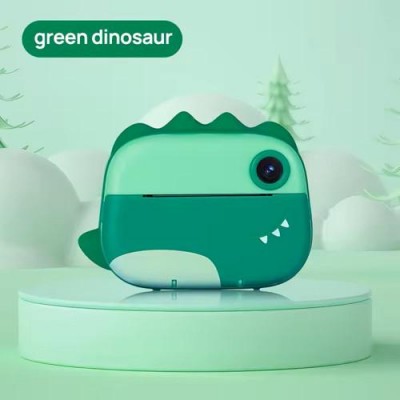 Дитячий фотоапарат з термодруком M05 GREEN DINOSAUR