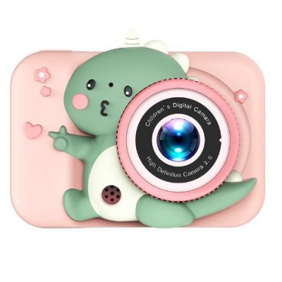 Детский фотоаппарат Q6, DINOSAUR, pink
