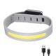 Светодиодный LED браслет безопасности  YD2307-COB(white+red), Waterproof, Li-Ion аккумулятор., ЗУ Type-C
