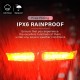 Велофонарь XA-817 с указанием поворотов (red+yellow), waterproof, ЗУ Type-C, Li-Ion аккум., пульт управления,