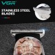 Триммер VGR V-953, 4 насадки, индикатор зарядки