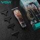 Триммер VGR V-953, 4 насадки, индикатор зарядки