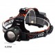 Фонарь налобный NIGHT VISION FLUORESCENCE BL-T207-TG, 2x18650, 1 режим, ЗУ Type-C, zoom