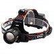Фонарь налобный NIGHT VISION FLUORESCENCE BL-T207-TG, 2x18650, 1 режим, ЗУ Type-C, zoom