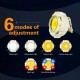 Фонарь налобный CY-2026-C-COB(white+yellow)+4LED(red+blue), Li-Ion аккумулятор, ЗУ Type-C