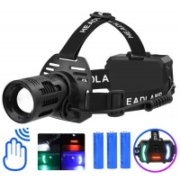 Фонарь налобный CARBON BL-2322-TG+3LED(white+red+blue+green), Motion Sensor, 3x18650, ЗУ Type-C, zoom Фонарь налобный CARBON BL-2322-TG+3LED(white+red+blue+green), Motion Sensor, 3x18650, ЗУ Type-C, zoom