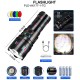 Фонарь NIGHT VISION FLUORESCENCE AK177-1 WHITE LASER LED PM60-TG, 4х18650, power bank, индикация заряда, ЗУ