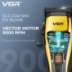 Аккумуляторная машинка для стрижки (clipper) VGR V-015, 6 насадок с магнитами, VECTOR MOTOR 9000 RPM, LED
