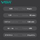 Триммер VGR 2 в 1 V-949, триммер и триммер для носа, 4 насадки, IPX6, LED display
