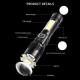 Фонарь COB18-WHITE LASER LED PM10-TG+COB, 1x18650, power bank, магнит, ЗУ Type-C, zoom