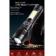 Фонарь COB18-WHITE LASER LED PM10-TG+COB, 1x18650, power bank, магнит, ЗУ Type-C, zoom