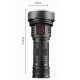 Фонарь W5201-1-19 ULTRA BRIGHT LED, 1x18650, индикация заряда, ЗУ Type-C