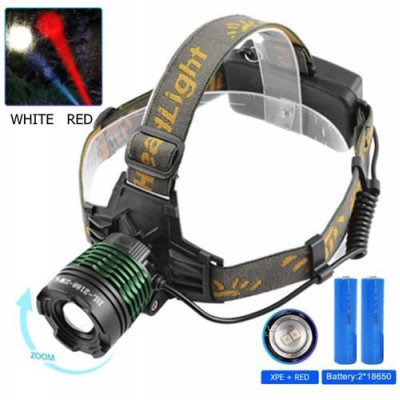 Фонарь налобный Police 2188-2XPE (white+red), 2х18650, signal light, zoom, ЗУ microUSB, Box Фонарь налобный Police 2188-2XPE (white+red), 2х18650, signal light, zoom, ЗУ microUSB, Box