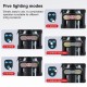 Велофонарь CYGM-2229 STOP (red+yellow) с сигналом, Li-Ion аккумулятор, повороты, ЗУ Type-C