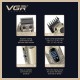Аккумуляторная машинка для стрижки (clipper) VGR V-027, 8 насадок, 7000 RPM, 2600 mAh, LED display